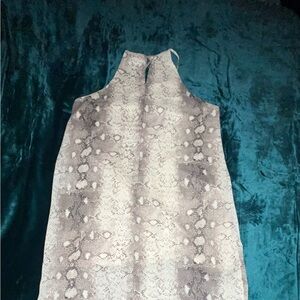 Snake print dress
